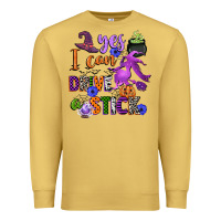 Antique Gold yes i can drive a stick Premium Sweatshirt - CowGirlArtShop
