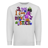 Dove Grey yes i can drive a stick Premium Sweatshirt - CowGirlArtShop