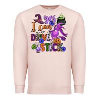 Pale Pink yes i can drive a stick Premium Sweatshirt - CowGirlArtShop