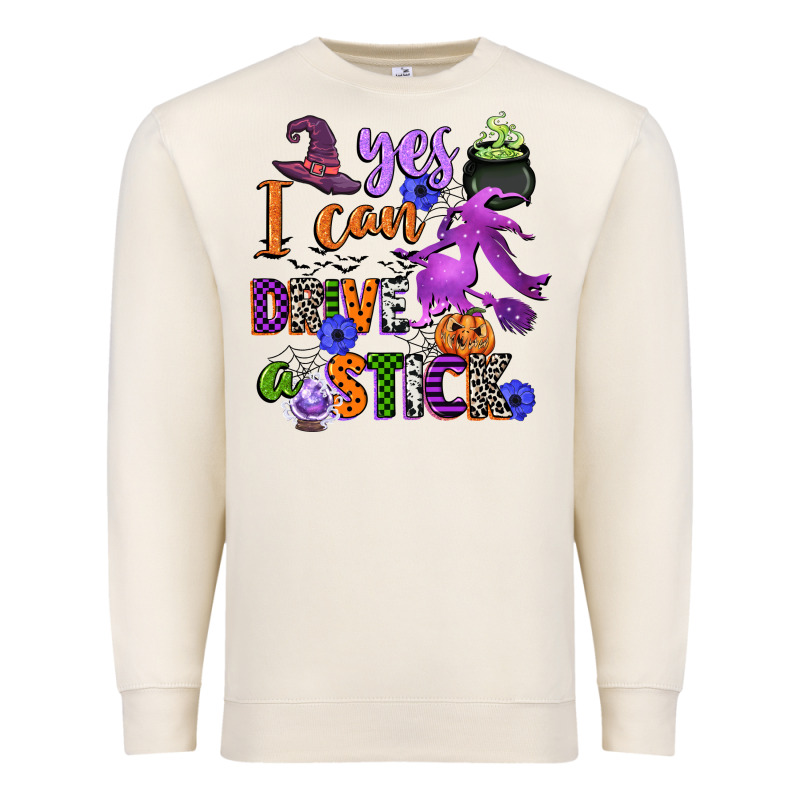 Yes I Can Drive A Stick Premium Sweatshirt by CowGirlArtShop | Teevron