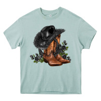 Arona black cowgirl  and roses Heavy Core Tee - AdoDesignShop