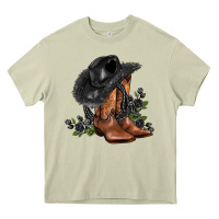 Mossy black cowgirl  and roses Heavy Core Tee - AdoDesignShop