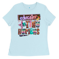 Baby Blue educator of tiny humans Ladies Tee - AdoDesignShop