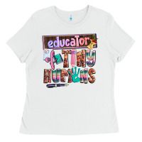 White educator of tiny humans Ladies Tee - AdoDesignShop