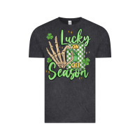Vintage Black lucky season Vintage Tee - MaliasSmallBusiness