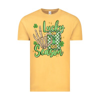 Vintage Mustard lucky season Vintage Tee - MaliasSmallBusiness
