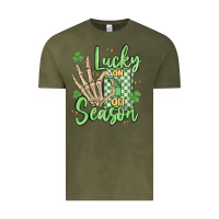 Vintage Olive lucky season Vintage Tee - MaliasSmallBusiness