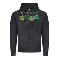 Vintage Black god says i am patrick's day Vintage Hoodie - MaliasSmallBusiness