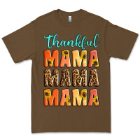 Cacao Thankful mama mama mama Premium Tee - Artiststas