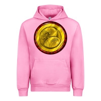 Fuchsia Pink american football round earrings Urban Hoodie - BundleAndBundleShop
