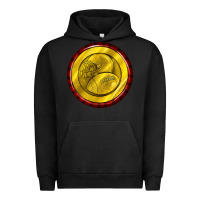 Pigment Black american football round earrings Urban Hoodie - BundleAndBundleShop