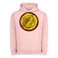 Pigment Salmon american football round earrings Urban Hoodie - BundleAndBundleShop