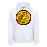 White american football round earrings Urban Hoodie - BundleAndBundleShop