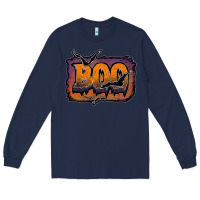Navy boo Long Sleeve Tee - JahusDesignShop