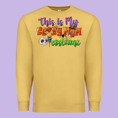 This Is My Scary Mom Costume Premium Sweatshirt Designed By Cowgirlartshop