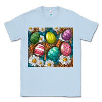 Dusty Blue Easter eggs Classic Tee - NancyCooperArtShop