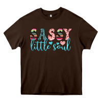 Chocolate Brown sassy little soul Heavy Core Tee - JahusDesignShop