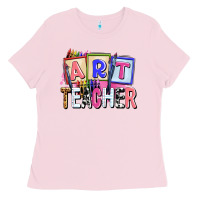 Bubblegum Pink art teacher Ladies Tee - AdoDesignShop
