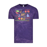 Cloud Purple biliteral coordintiom Vintage Tee - MaliasSmallBusiness