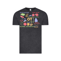 Vintage Black biliteral coordintiom Vintage Tee - MaliasSmallBusiness