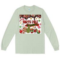 Matcha North Pole Hot Chocolate christmas Long Sleeve Tee - MaliasSmallBusiness