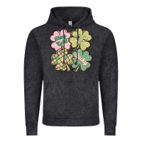 Vintage Black st patricks day clover Vintage Hoodie - MaliasSmallBusiness