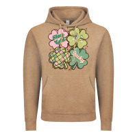 Vintage Coffee st patricks day clover Vintage Hoodie - MaliasSmallBusiness
