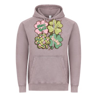 Vintage Zinc st patricks day clover Vintage Hoodie - MaliasSmallBusiness
