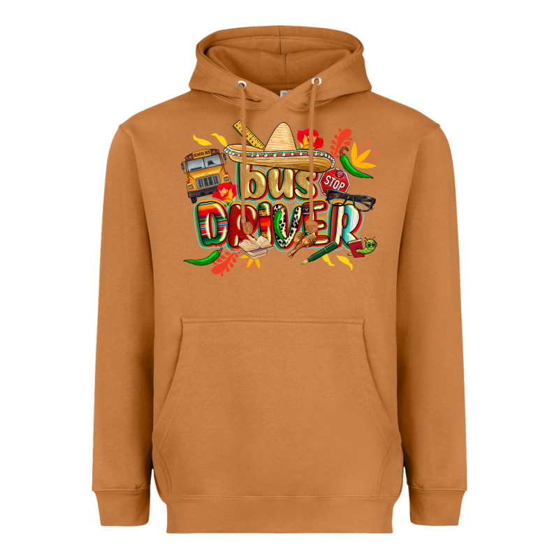 Cinco De Mayo Bus Driver Heavyweight Hoodie by CowGirlArtShop | Teevron