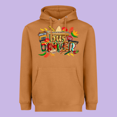 Cinco De Mayo Bus Driver Heavyweight Hoodie Designed By Cowgirlartshop