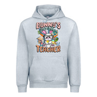 Heather Grey Bunny's Favorite Teacher Easter Day Urban Hoodie - FaDigitalArtStudio