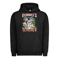 Pigment Black Bunny's Favorite Teacher Easter Day Urban Hoodie - FaDigitalArtStudio