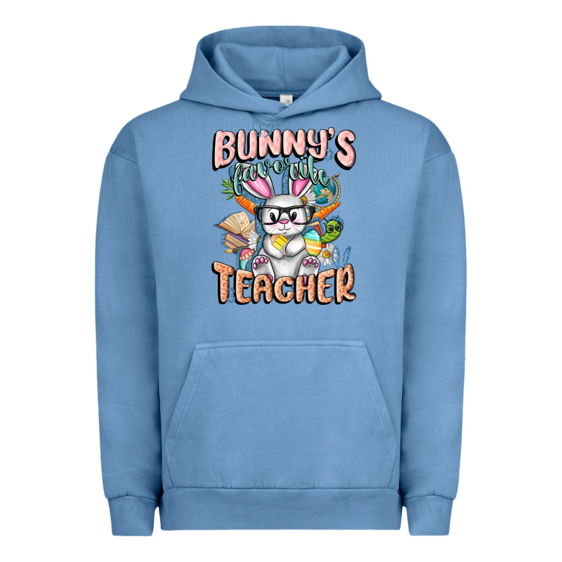 Bunny's Favorite Teacher Easter Day Urban Hoodie by FaDigitalArtStudio | Teevron