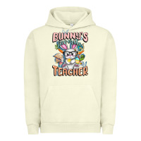 Pigment Pistachio Bunny's Favorite Teacher Easter Day Urban Hoodie - FaDigitalArtStudio