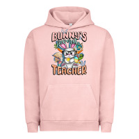 Pigment Salmon Bunny's Favorite Teacher Easter Day Urban Hoodie - FaDigitalArtStudio