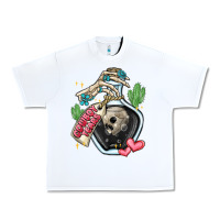 White cowboy tears Urban Heavy Tee - MaliasSmallBusiness