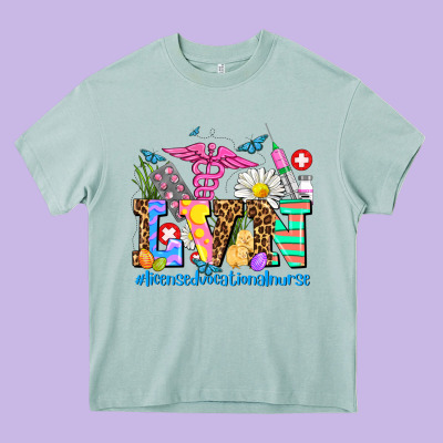 Easter Lvn Licensed Vocational Nurse Heavy Core Tee Designed By Adodesignshop