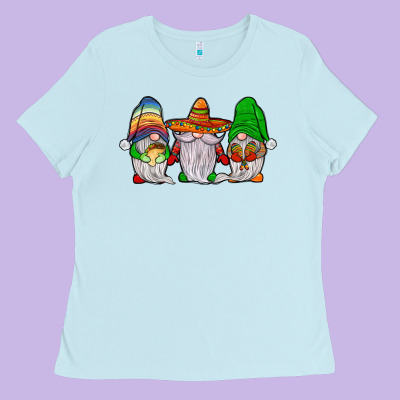 Mexican Gnomies Ladies Tee Designed By Jahusdesignshop