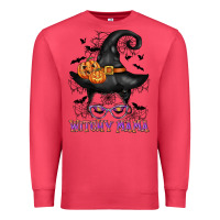 Cardinal witchy mama messy bun Premium Sweatshirt - CowGirlArtShop