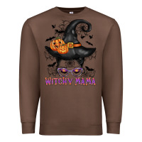Chestnut witchy mama messy bun Premium Sweatshirt - CowGirlArtShop