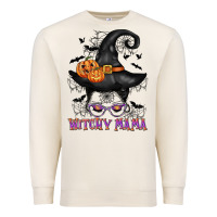 Sandshell witchy mama messy bun Premium Sweatshirt - CowGirlArtShop
