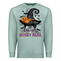 Seafoam witchy mama messy bun Premium Sweatshirt - CowGirlArtShop