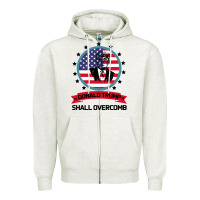 Oatmeal Heather DONALD TRUMP 2016 WE SHALL OVERCOMB Zipper Hoodie - Bettercallsaul