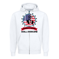 White DONALD TRUMP 2016 WE SHALL OVERCOMB Zipper Hoodie - Bettercallsaul