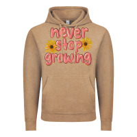 Vintage Coffee never stop growing Vintage Hoodie - MaliasSmallBusiness