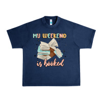 Navy my weekend is booked Urban Heavy Tee - MaliasSmallBusiness