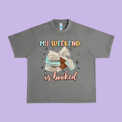 My Weekend Is Booked Urban Heavy Tee Designed By Maliassmallbusiness