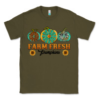 Army Green Orange glitter pumpkin Classic Tee - NancyCooperArtShop