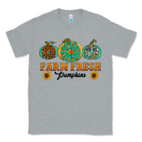 Heather Grey Orange glitter pumpkin Classic Tee - NancyCooperArtShop