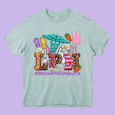 Easter Lpn Licensed Practical Nurse Heavy Core Tee Designed By Adodesignshop